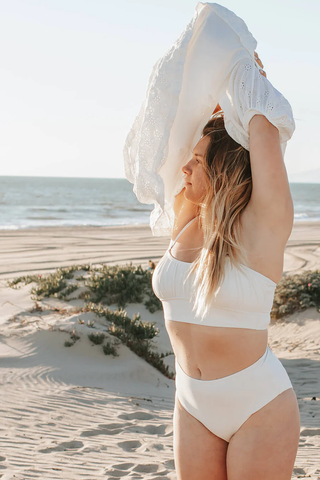 Bella -Cream Swimsuit for Women