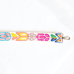 BAG STRAPS - KNIT FLORAL
