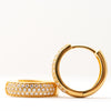 Pave Huggie Hoop
