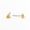Triple Beaded Stud Earring