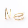 CZ Double Hoop Earring