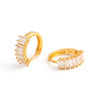 Baguette Huggie Earrings