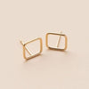 SQUARE POST EARRINGS