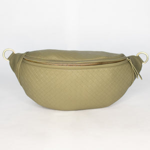 Paige Fanny | Vegan Leather Sling Bag | Matcha