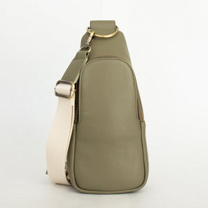 Nikki Sling - Matcha with Brass Hardware