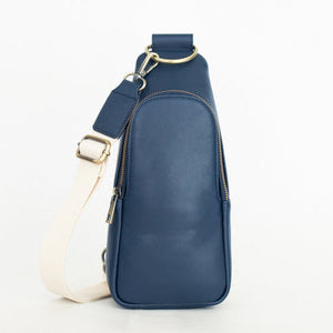 Nikki Sling - Navy with Brass Hardware